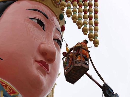 竹南「大媽祖」修容開光 迎接睽違24年福醮慶典