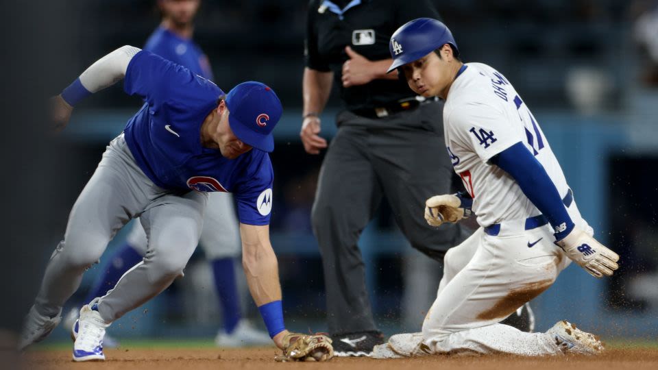 Shohei Ohtani moves closer to 50-50 season with 47th steal in Los Angeles Dodgers’ 10-4 loss to Chicago Cubs