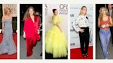 Drew Barrymore's most iconic style moments, from red carpet glamour to sharp tailoring