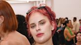 Tallulah Willis Is a Golden Girl in Shiny Metallic Ensemble