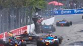 IndyCar en Toronto: un auto volador, varios accidentes y la ilusión de Agustín Canapino que duró seis giros