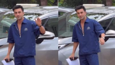 Ranbir Kapoor Sports Clean Shaven Look, Spotted With A Script Outside Sanjay Leela Bhansali's Office; Watch - News18