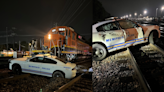 MPD squad car struck by train in South Memphis