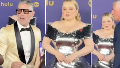 'Now that is composure': Nicola Coughlan praised for keeping cool as people walked by her on the Emmys red carpet