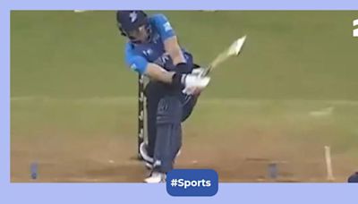 Watch: Former New Zealand star hammers 34 runs in a single over with 6,6,6,4,6,6 in LLC 2024