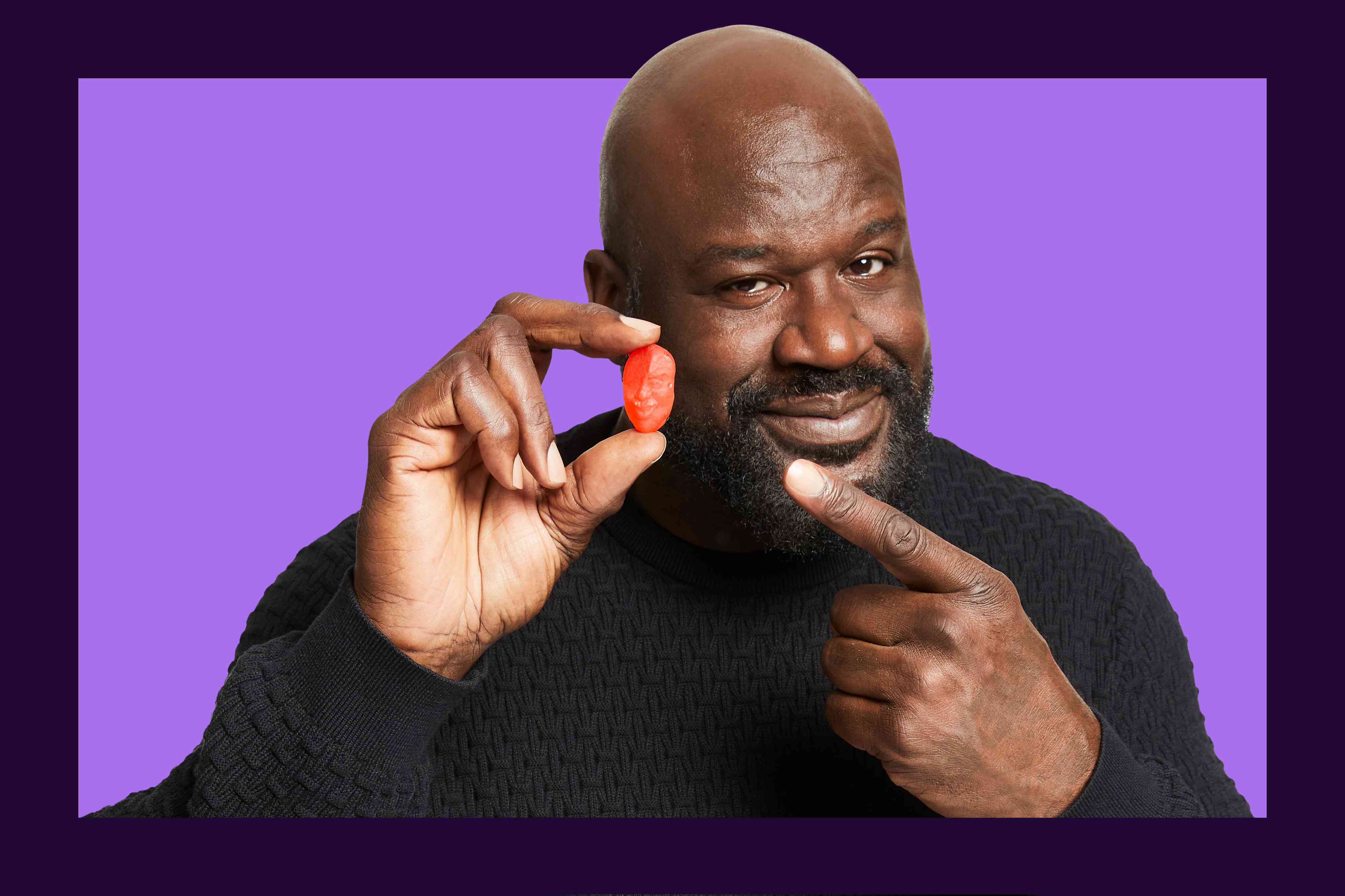 Shaquille O’Neal’s New Super-Sized Gummies Let You Bite His Head Off