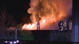 Fire officials investigating after fire breaks out near railroad in Indiana