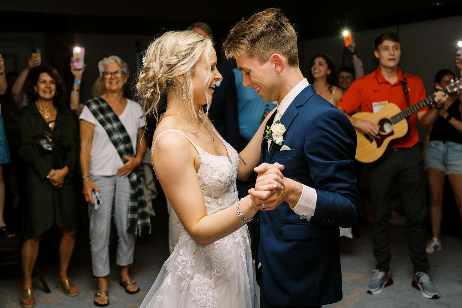 Wedding Party and Family Reunion Come Together to Give Couple 'Magical' First Dance in Basement During Tornado (Exclusive)