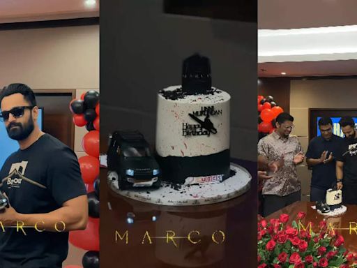 Unni Mukundan gets a surprise from ‘Marco’ makers on his birthday - WATCH | - Times of India