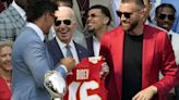 Biden is hosting the Kansas City Chiefs -- minus Taylor Swift -- to mark the team's Super Bowl title