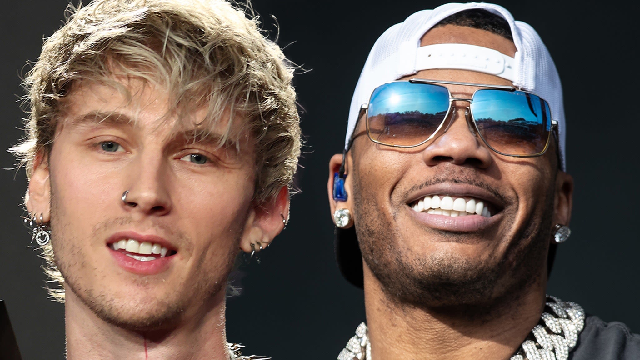 Nelly Makes Surprise Appearance at Machine Gun Kelly Concert After Arrest