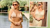 Reality star Billie Faiers stuns as she shows off her new swimwear collection