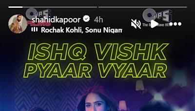Shahid Kapoor gets nostalgic, sends good wishes to Rohit Saraf, Jibraan Khan for 'Ishq Vishk Rebound'