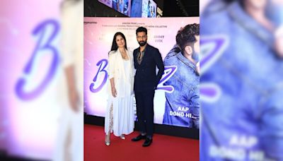 Celeb Roll Call At Bad Newz Screening: Katrina Kaif-Vicky Kaushal, Madhuri Dixit And Others