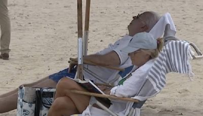 A Clip Of President Biden Sleeping On The Beach Is Going Viral