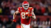 Travis Kelce reiterates he's playing 'until the wheels fall off,' ready for heavy workload in 2024: 'Wear and tear me, baby'