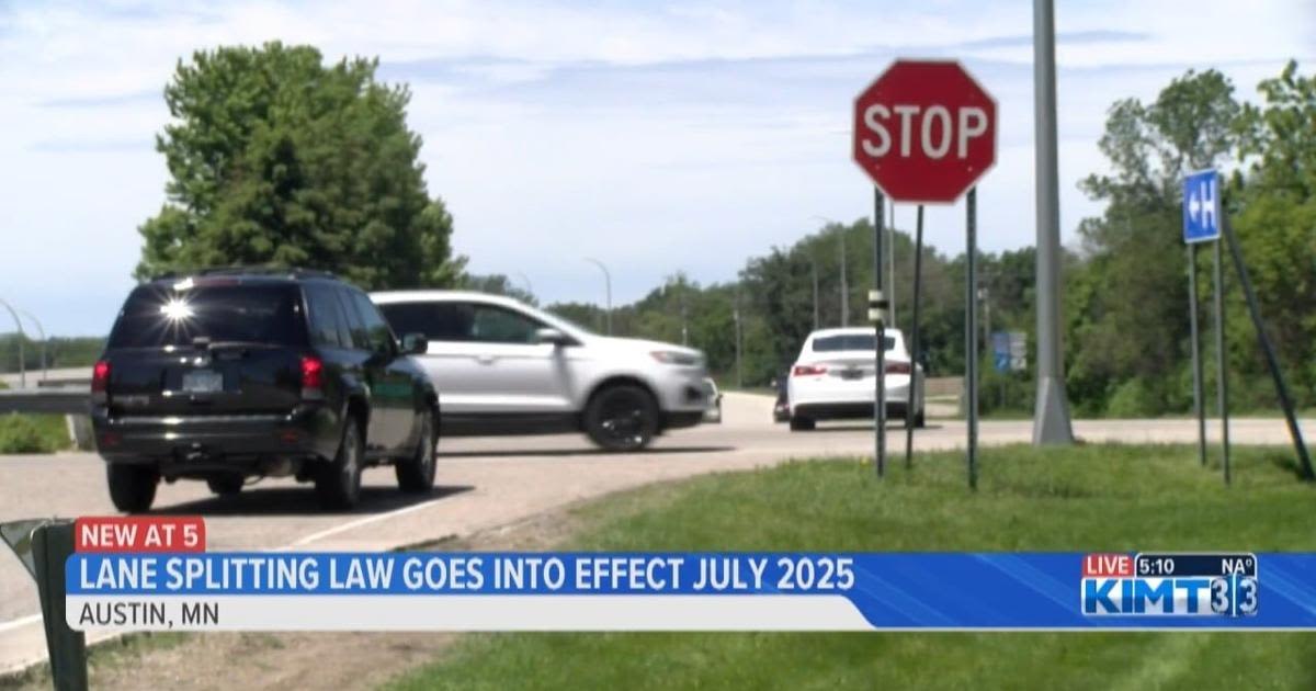 Lane splitting coming to Minnesota in 2025