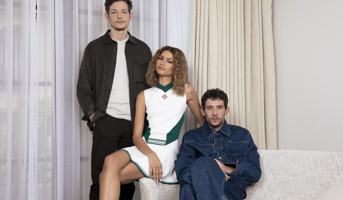 Zendaya, Connor and Faist on the steamy love triangle in Luca Guadagnino’s ‘Challengers’