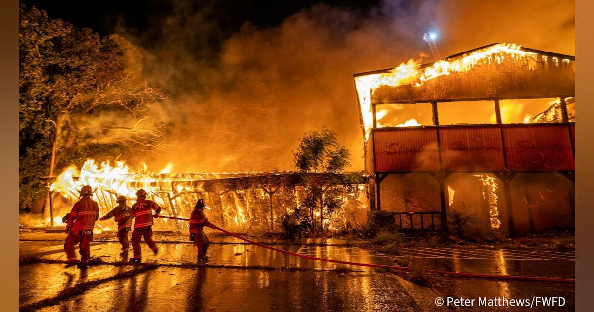 Photos: Fire Rips Through Vacant Fort Worth, TX, Building