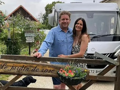 James Martin spotted with rarely seen girlfriend Kim on holiday at B&B in France