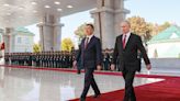 Russian President Putin arrives in Kyrgyzstan on a rare trip abroad