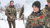 Kate Middleton wore camo military gear complete with badges that signify a new title she inherited from Prince William