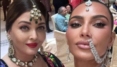 Kim Kardashian refers to Aishwarya Rai Bachchan as ’Queen’, clicks a selfie at Anant Ambani-Radhika Merchant wedding