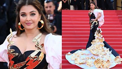 Netizens praise Aishwarya Rai Bachchan for her Cannes 2024 look, say, "we see weight gain but Miss World is stunning"