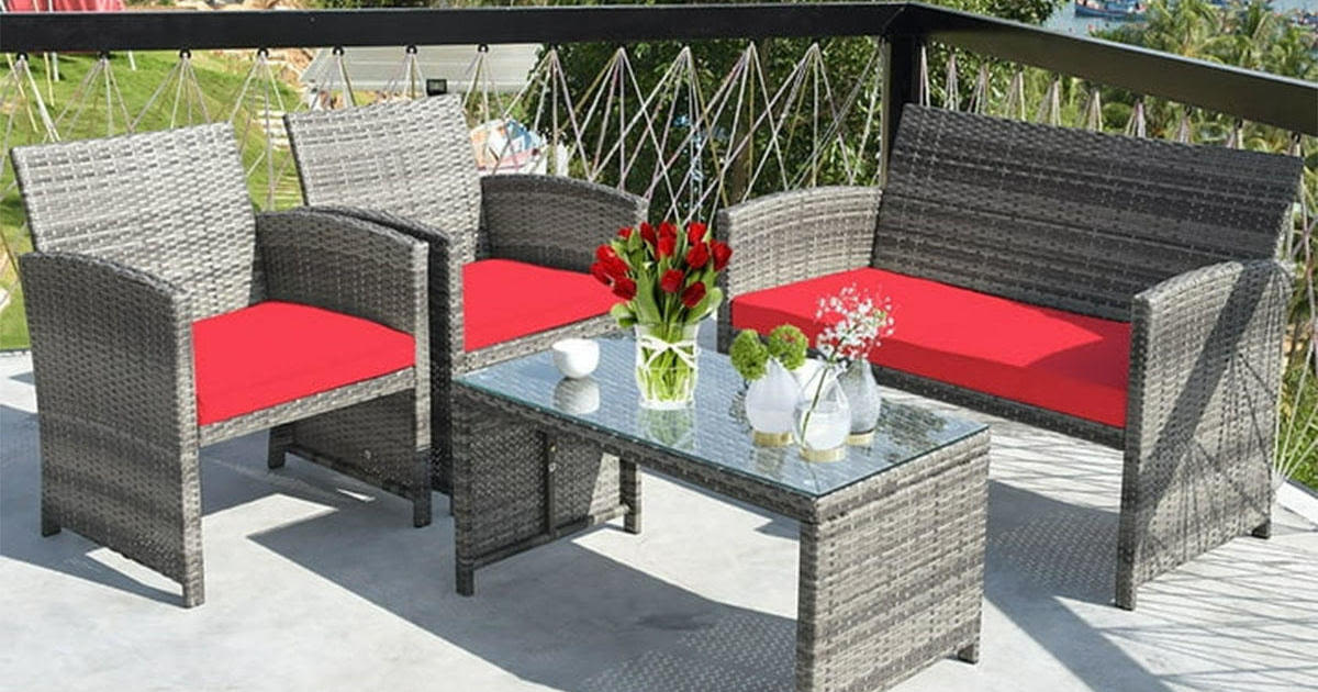 Walmart is practically giving away this bestselling 4-piece rattan patio furniture set ahead of summer