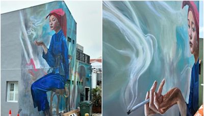 Singapore’s controversial ‘Samsui’ woman mural can stay up amid debate over smoking depiction, building owner fined over lack of permit