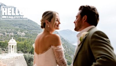 Fran Newman-Young marries Pete Clarke in dress of dreams in stunning Majorcan wedding