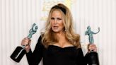 Jennifer Coolidge breaks down in tears during heartfelt SAG Awards speech after White Lotus win