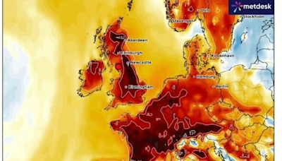 Weather maps reveal Iberian plume to blast UK with 25C heat twice this month