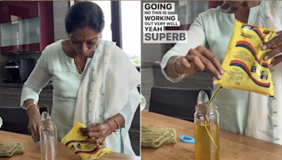 With This Viral Hack, No More Oil Spills! Pour Oil Perfectly From A Packet: Watch