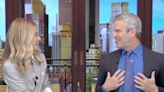 Andy Cohen raves about Mark Consuelos' tight t-shirts while guest-hosting 'Live' with Kelly Ripa: "I can see mark's boobs"