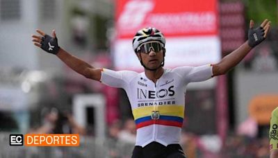 Jhonatan Narváez hace historia y gana la primera etapa en el Giro de Italia