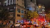 竹北集合式住宅大樓火警 疑電線走火燒毀辦公室無人傷亡