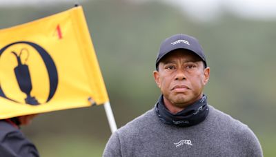 Tiger Woods denies TV commentator’s claims he is playing Open ‘on painkillers’