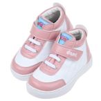 童鞋(15~19公分)台灣製白底粉色中筒兒童預防矯正鞋休閒鞋Z1G501G