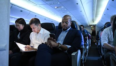 Pete Buttigieg’s view from the middle seat