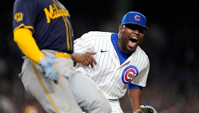 Cubs bullpen backs Assad after shaky start in 3-1 win over 1st-place Brewers to open series at Wrigley Field