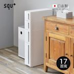 【精緻家居窩】※日本squ+※Storanti日製17面寬抽屜式隙縫收納櫃附輪drawer C(2S+1M+1LL)