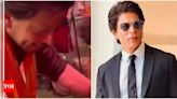 Shah Rukh Khan politely stops fan from touching his feet, offers gratitude; watch video here | Hindi Movie News - Times of India