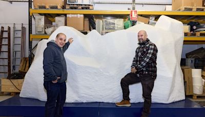 Un iceberg navarro inspirado en el Peñón de Gibraltar lleva la tragedia del ‘Titanic’ a Australia