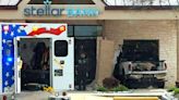 Crosby crash: Truck crashes into Stellar Bank building