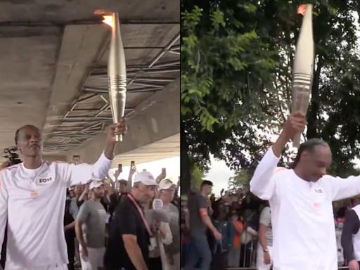 Snoop Dogg carries Olympic torch through Paris and people can't stop thinking one thing