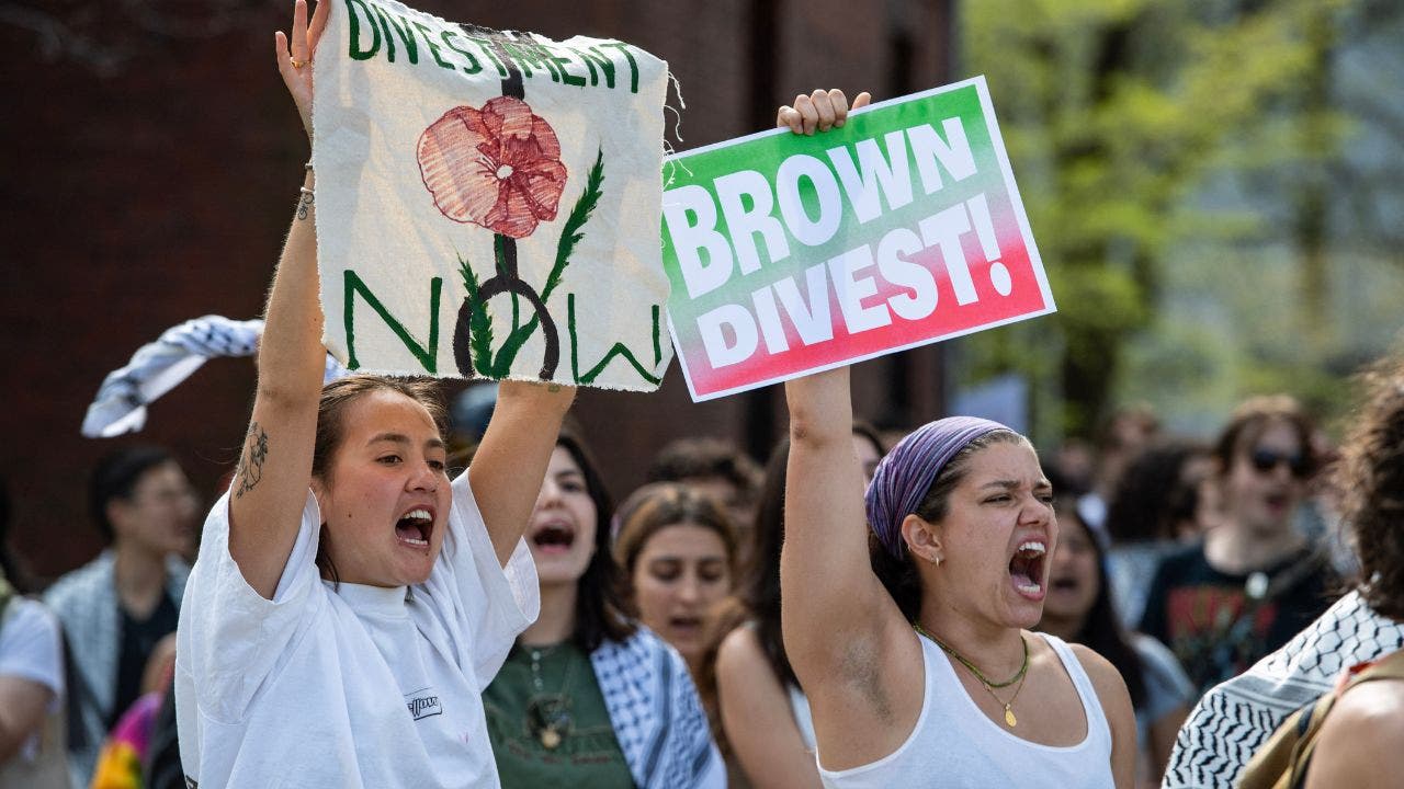 Brown U caves to anti-Israel protesters, agrees to deal on divestment in exchange for encampment closure