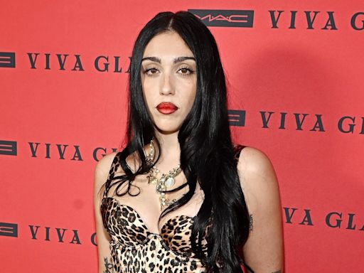 Madonna's Daughter Lourdes Leon Stuns in Red Mini Dress During Rare Outing With Dad