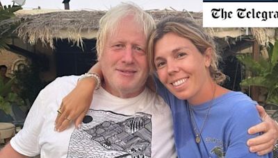 Pictured: Boris Johnson goes casual in Greece holiday snaps