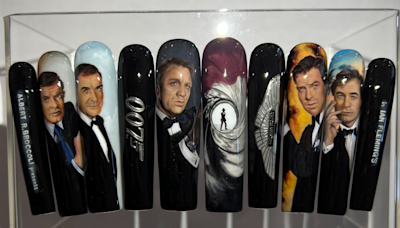 Woman spends 65 hours on "James Bond nails," internet shaken and stirred